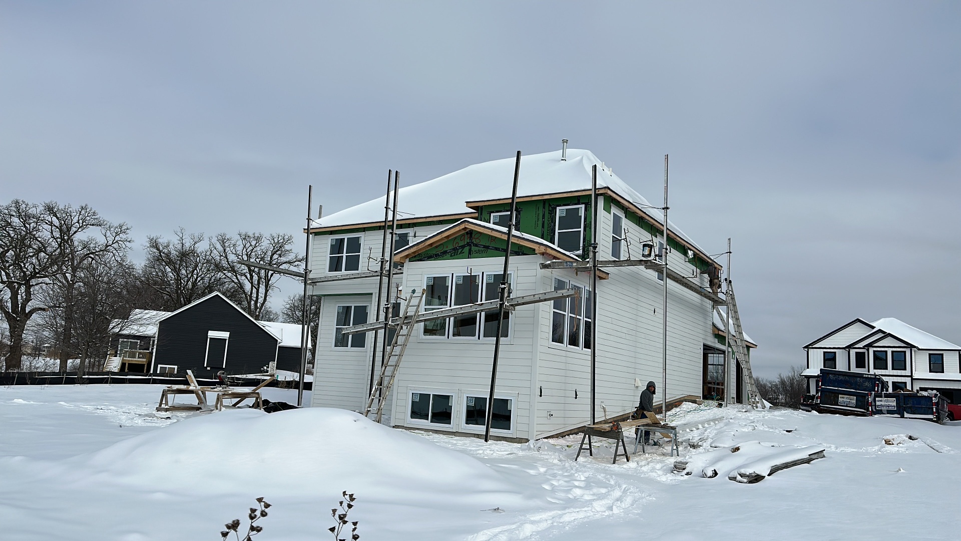 New build siding and wrap