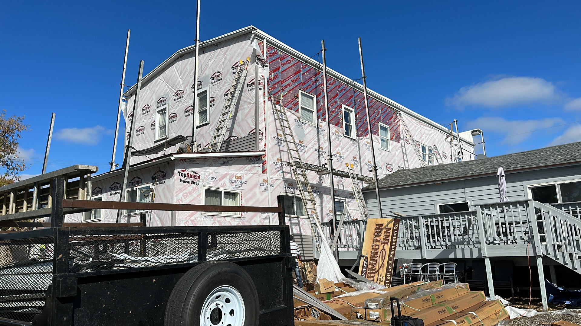 Exterior wrap and prep